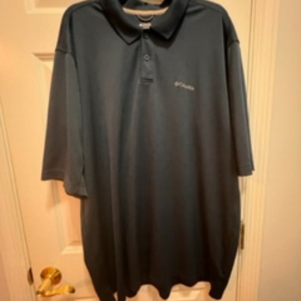 Columbia 2XT navy polo jersey
